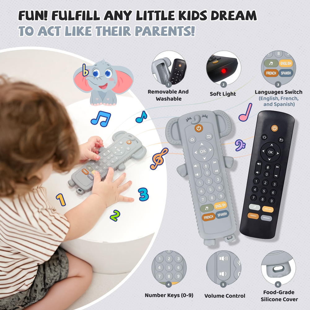 KIRALUMI remote buttons enable multisensory play and early number learning.