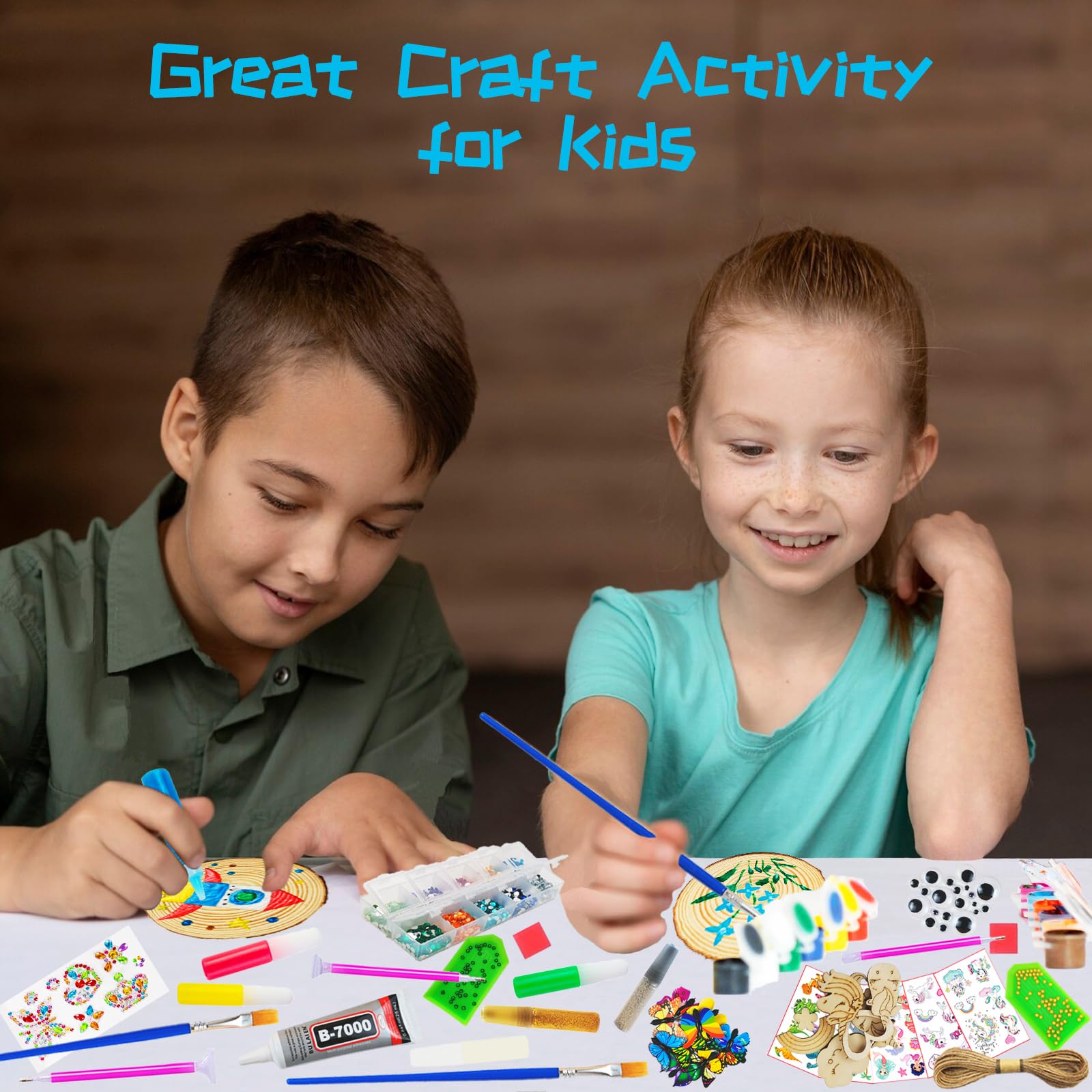 Kirkotoy craft supplies provide varied materials for budding artists.