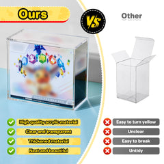 Kisbox dustproof design blocks debris, preserving ETB display condition.