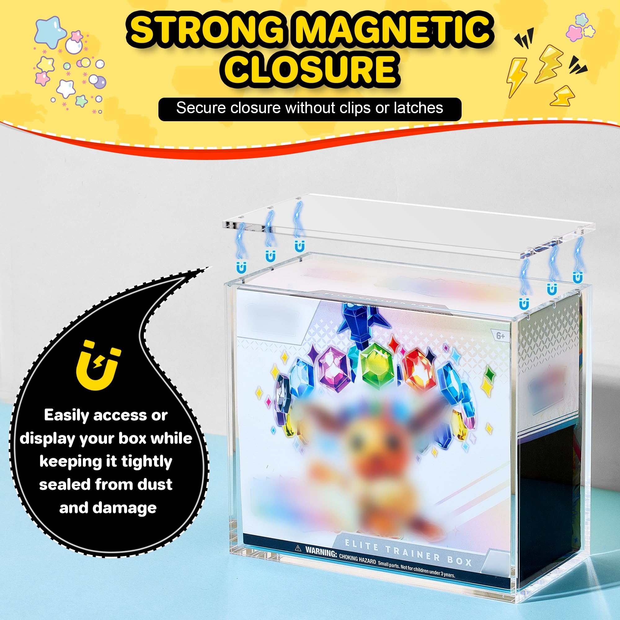 Kisbox ETB UV protection helps preserve box artwork and condition.