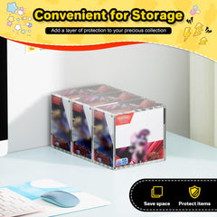 Kisbox PKMN booster box acrylic case keeps sealed boxes secure for collectors.