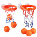KISEER bathtub basketball hoop setup on smooth wall for bath time play.
