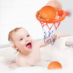 KISEER kids enjoying indoor or outdoor bathtub hoop play.