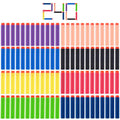 KISEER Nerf darts 240-pack in eight colors for safe, kid-friendly play.