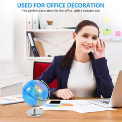 KISEER office decor globe on a desk enhancing scholarly ambiance