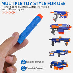KISEER soft EVA darts reduce impact for gentle backyard battles.