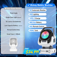 Kiskey bubble machine remote-control for easy event operation