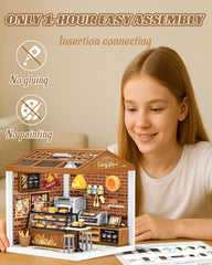 Kisoy DIY Miniature House Kit assembly in progress showcase.
