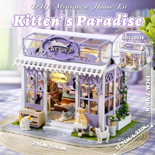 Kisoy tiny house kit bedroom scene featuring furniture ready for assembly