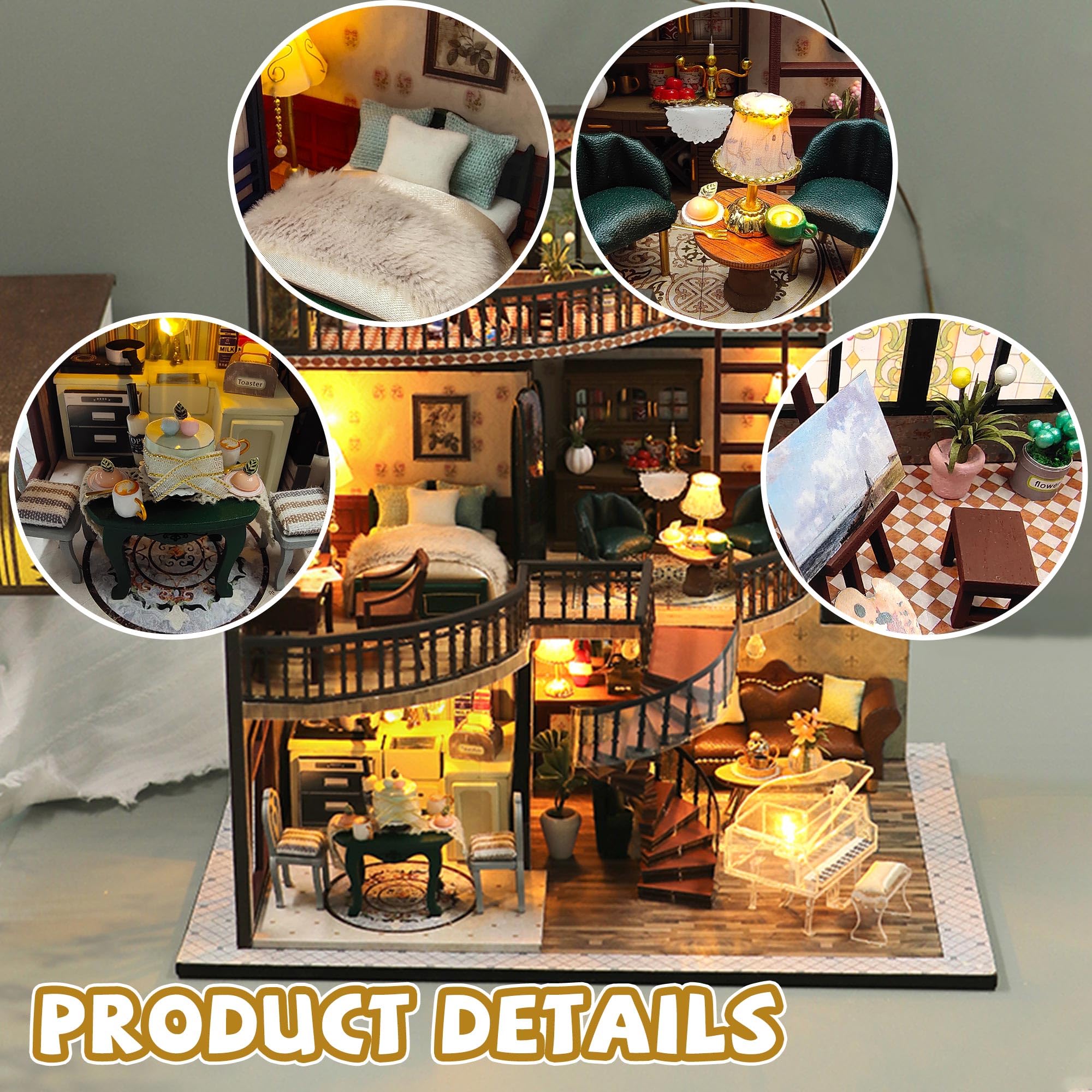 Kisoy book nook with finished scene adding functional decor