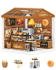 Kisoy DIY Miniature House interior furniture arranged for a cozy display.
