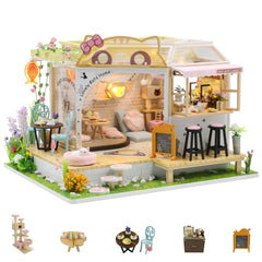 Kisoy Dollhouse Kit wood pieces for precise, immersive miniature building.
