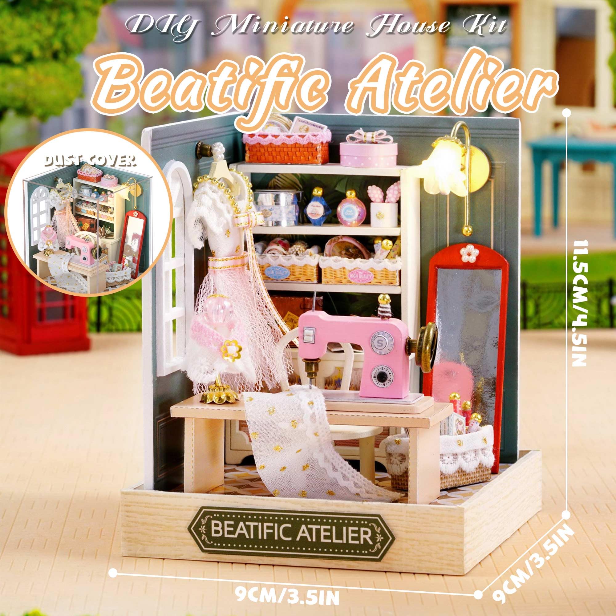 Kisoy Dollhouse Miniature assembled scene, ready to spark imagination.