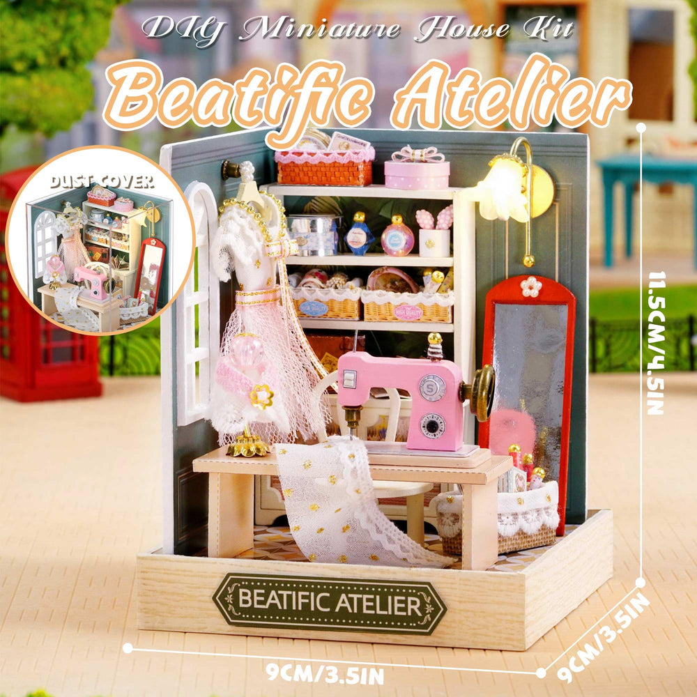 Kisoy Dollhouse Miniature assembled scene, ready to spark imagination.