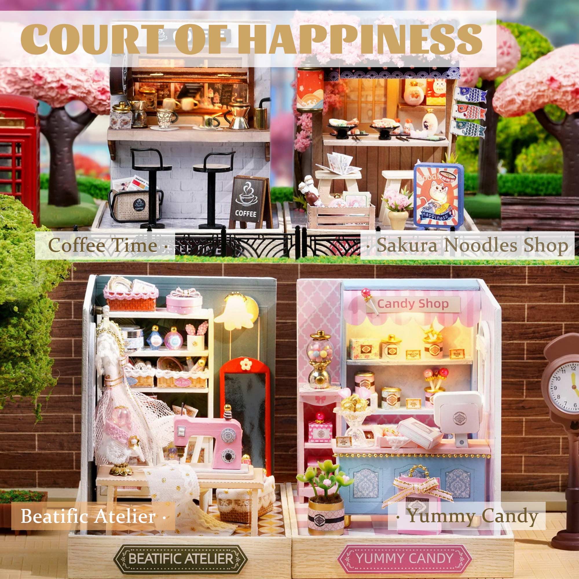 Kisoy Dollhouse Miniature bookshelf display doubles as a bookend.