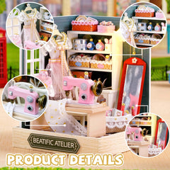 Kisoy Dollhouse Miniature detailed miniatures invite tactile crafting.