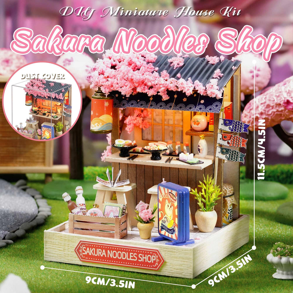 Kisoy dust cover for the miniature scene protecting it while on display