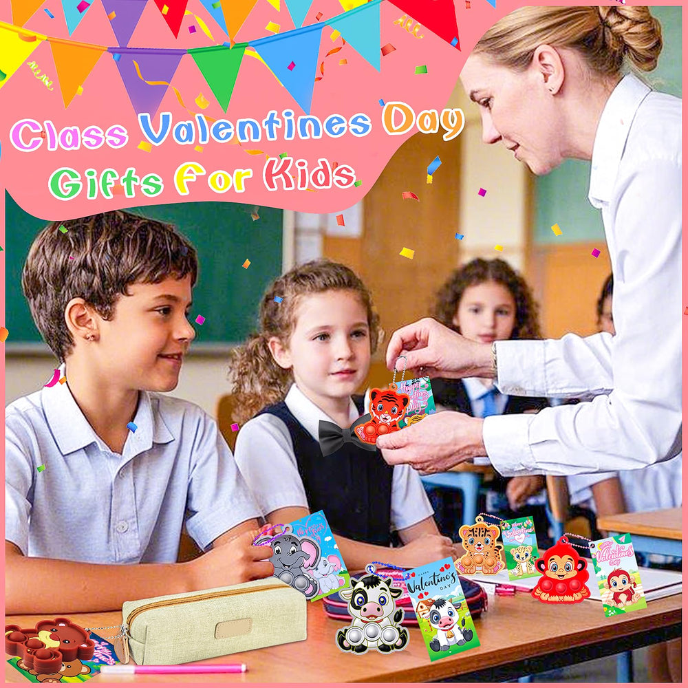Kiss Monkey Valentine cards with fish design, playful motif, great for envelopes.