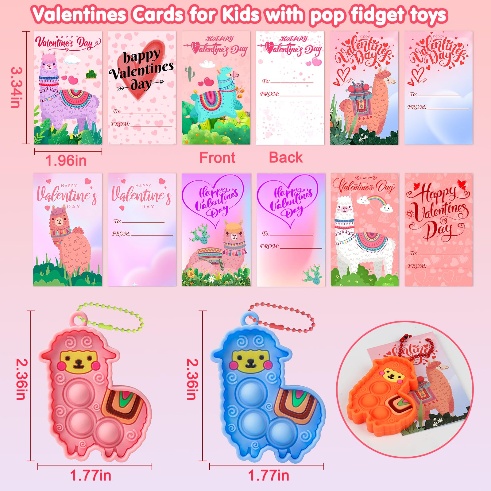 Kiss Monkey Valentines Day cards for kids classroom in colorful assortment.