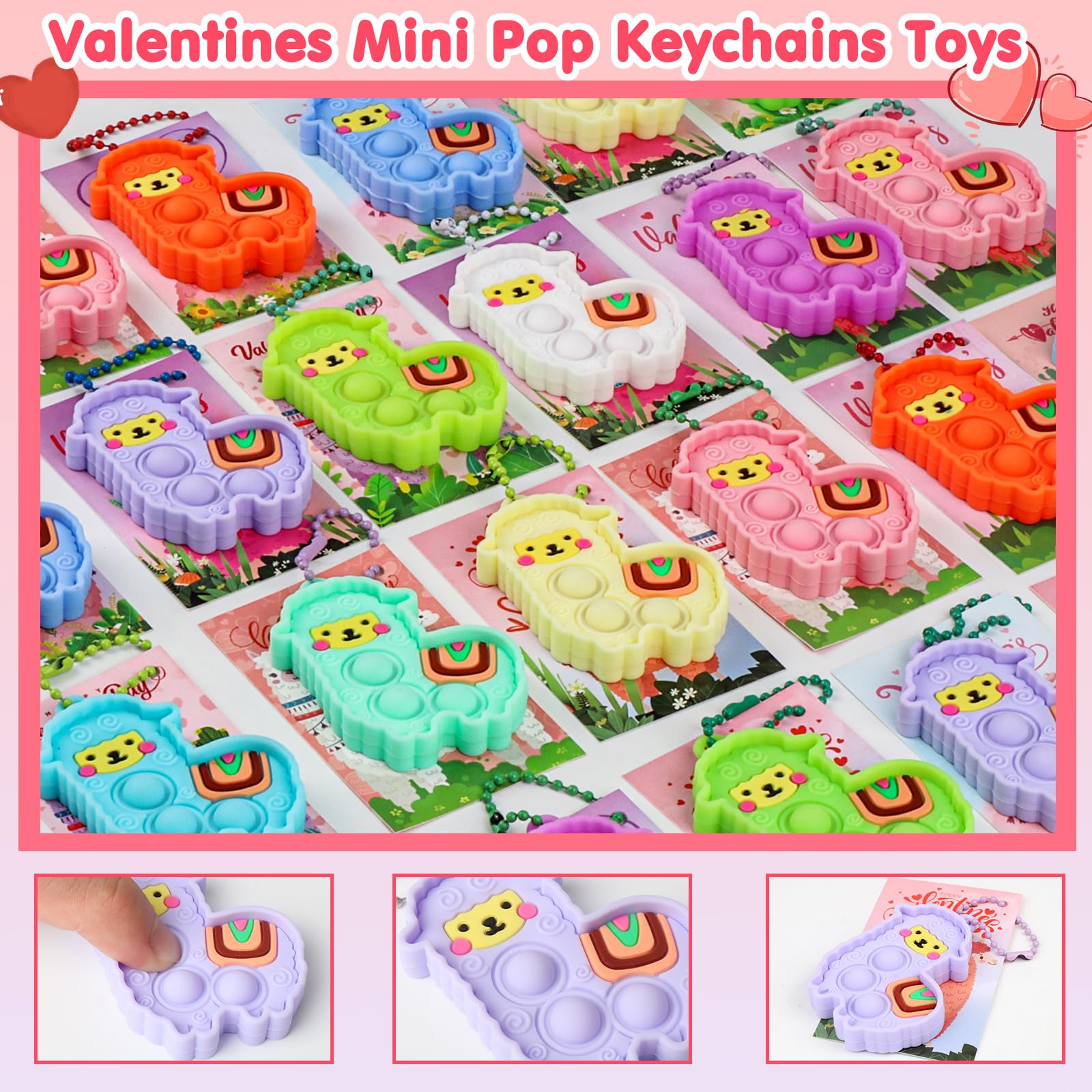 Kiss Monkey Valentines Day gifts 24 pcs for classroom exchanges.