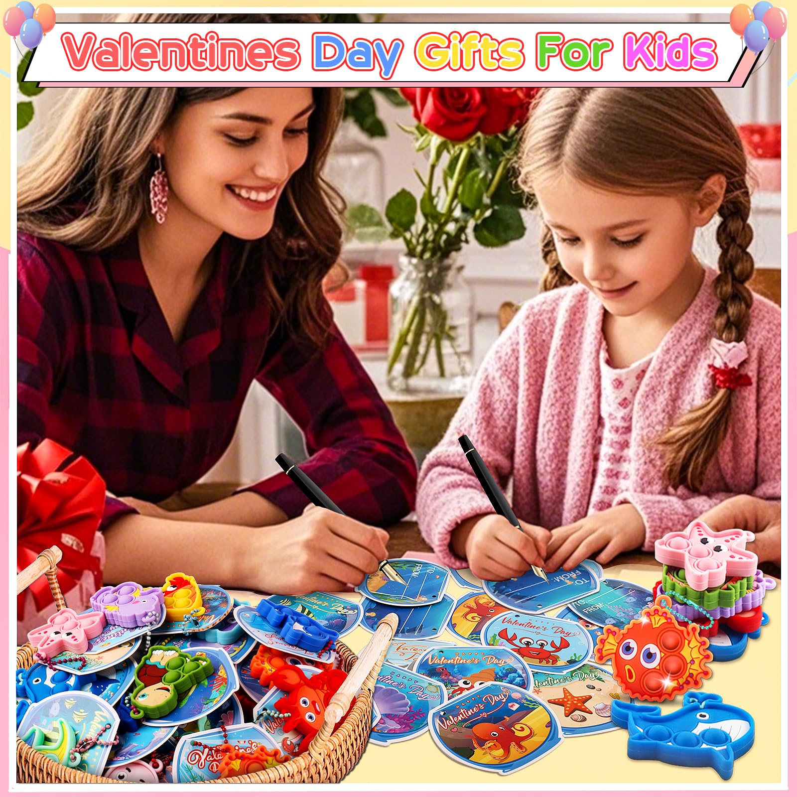 Kiss Monkey valentines party favors, compact keepsakes for kids.