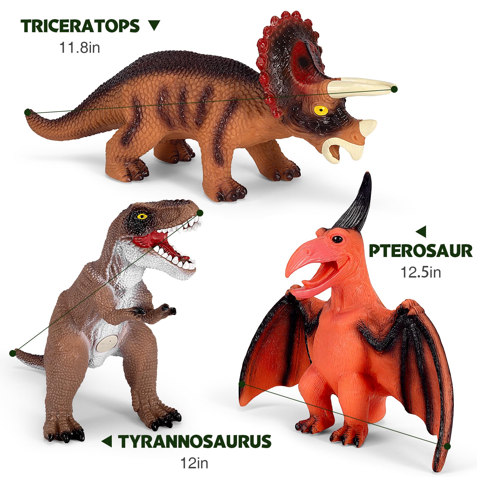 Kissdream Pterodactyl toy with wings for dynamic pretend adventures.