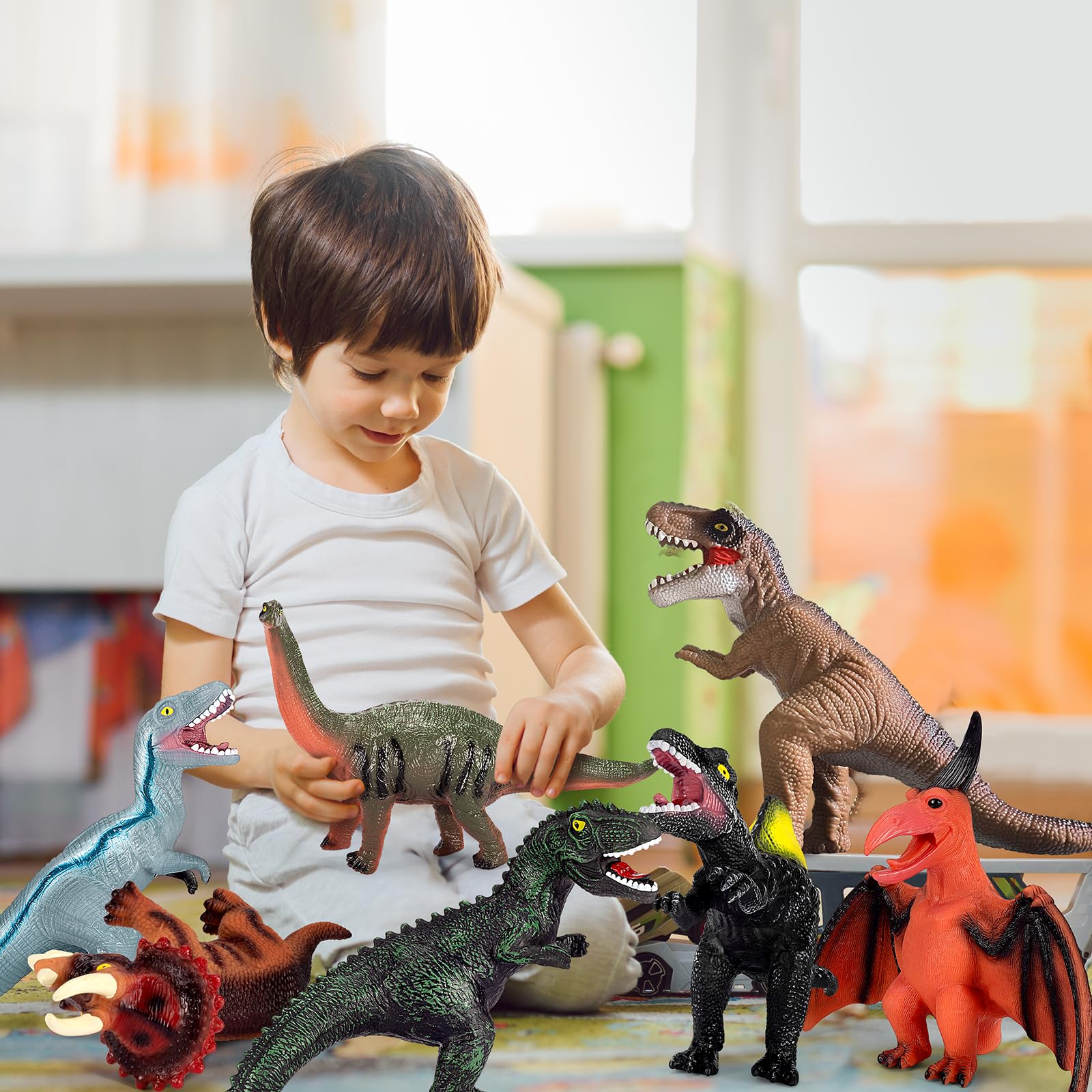 Kissdream Velociraptor Blue toy for quick-action play and storytelling.