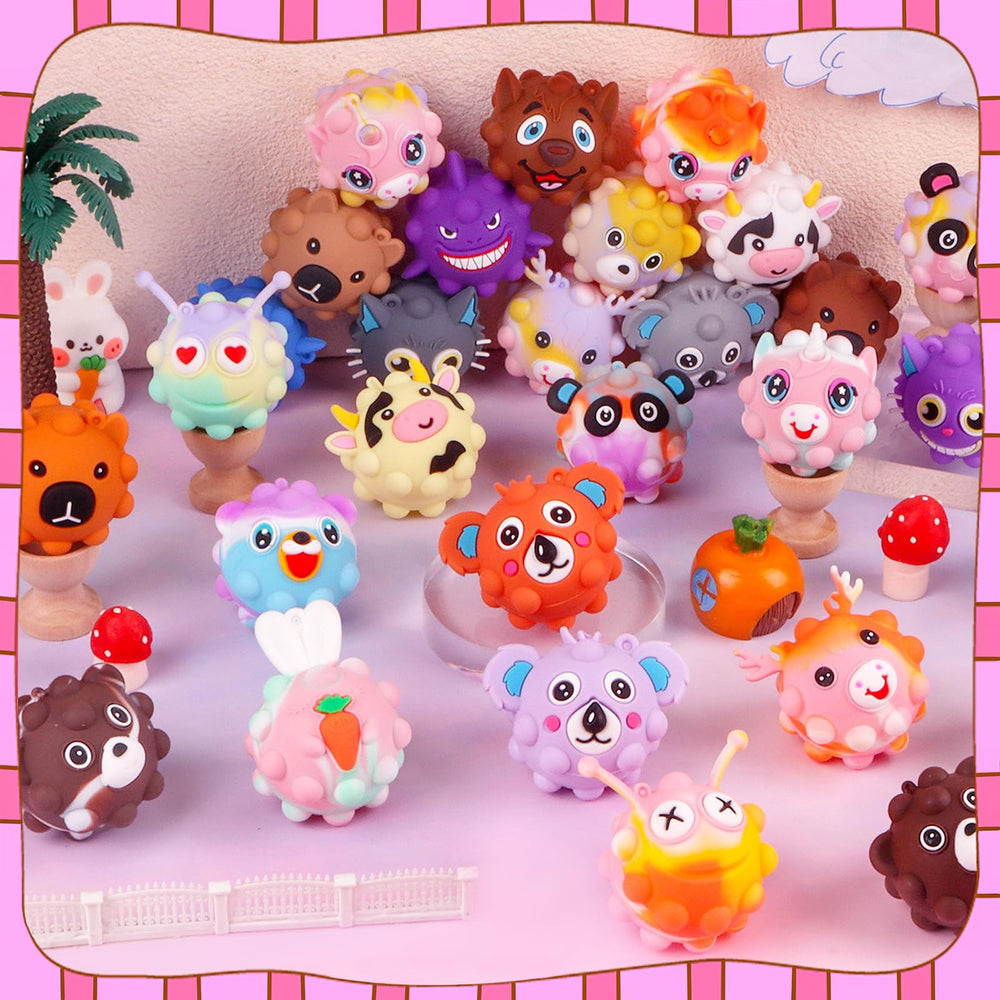 KissFree Animal Pop Ball's compact size fits pockets and bags.