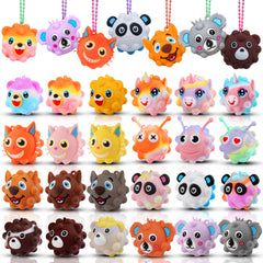 KissFree Animal Pop Ball front view for playful sensory pop fun