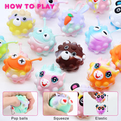 KissFree animal pop balls ideal as party favors for kids