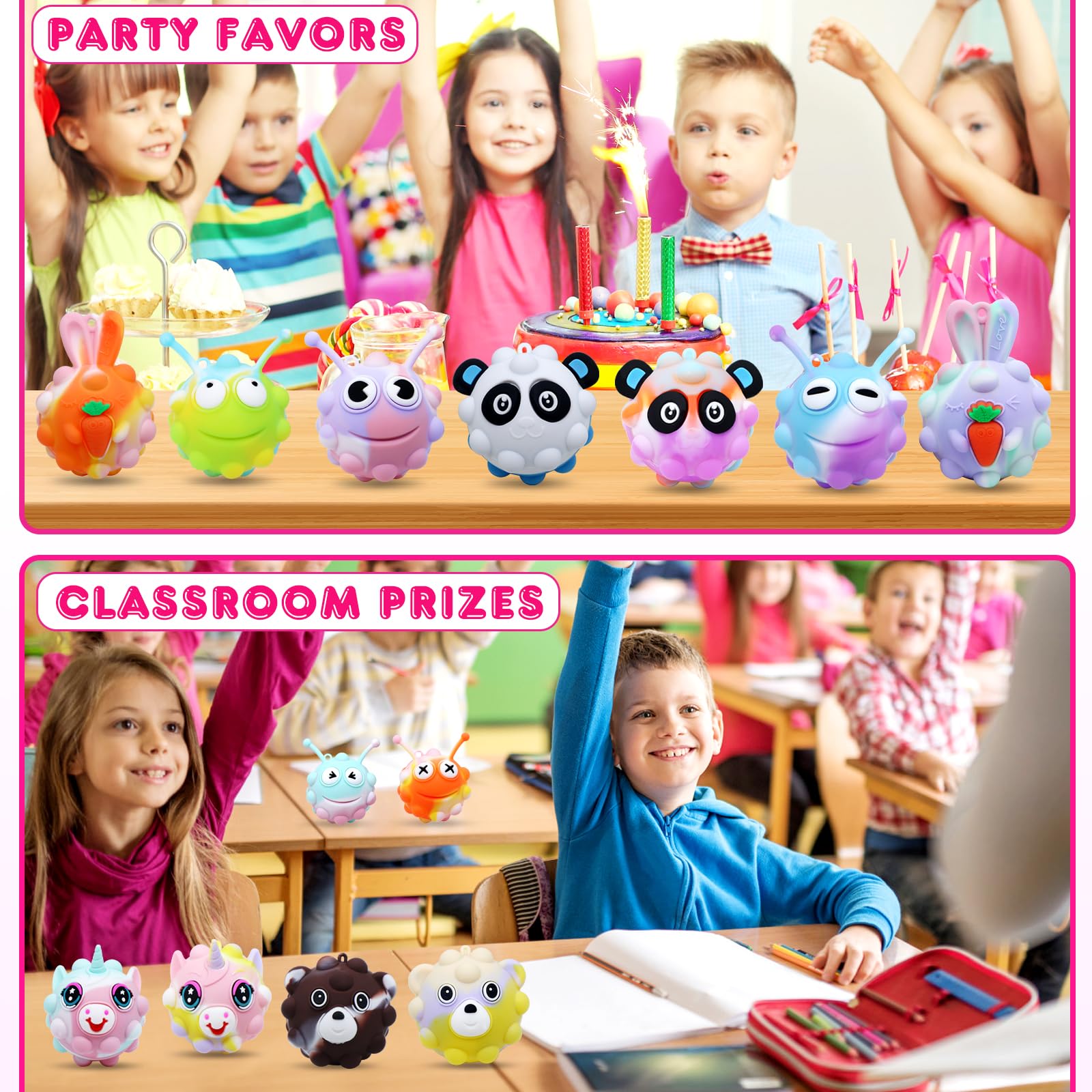 KissFree mini pop balls serve as pinata stuffer fun