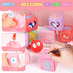 KissFree valentines box shows To/From spaces for personalized messages