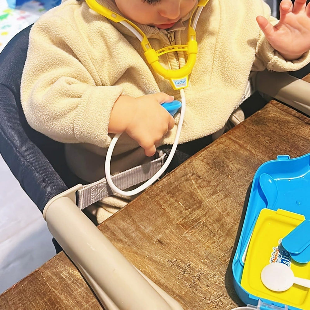 Kiszo syringe toy promotes imaginative medical checkups and role-play