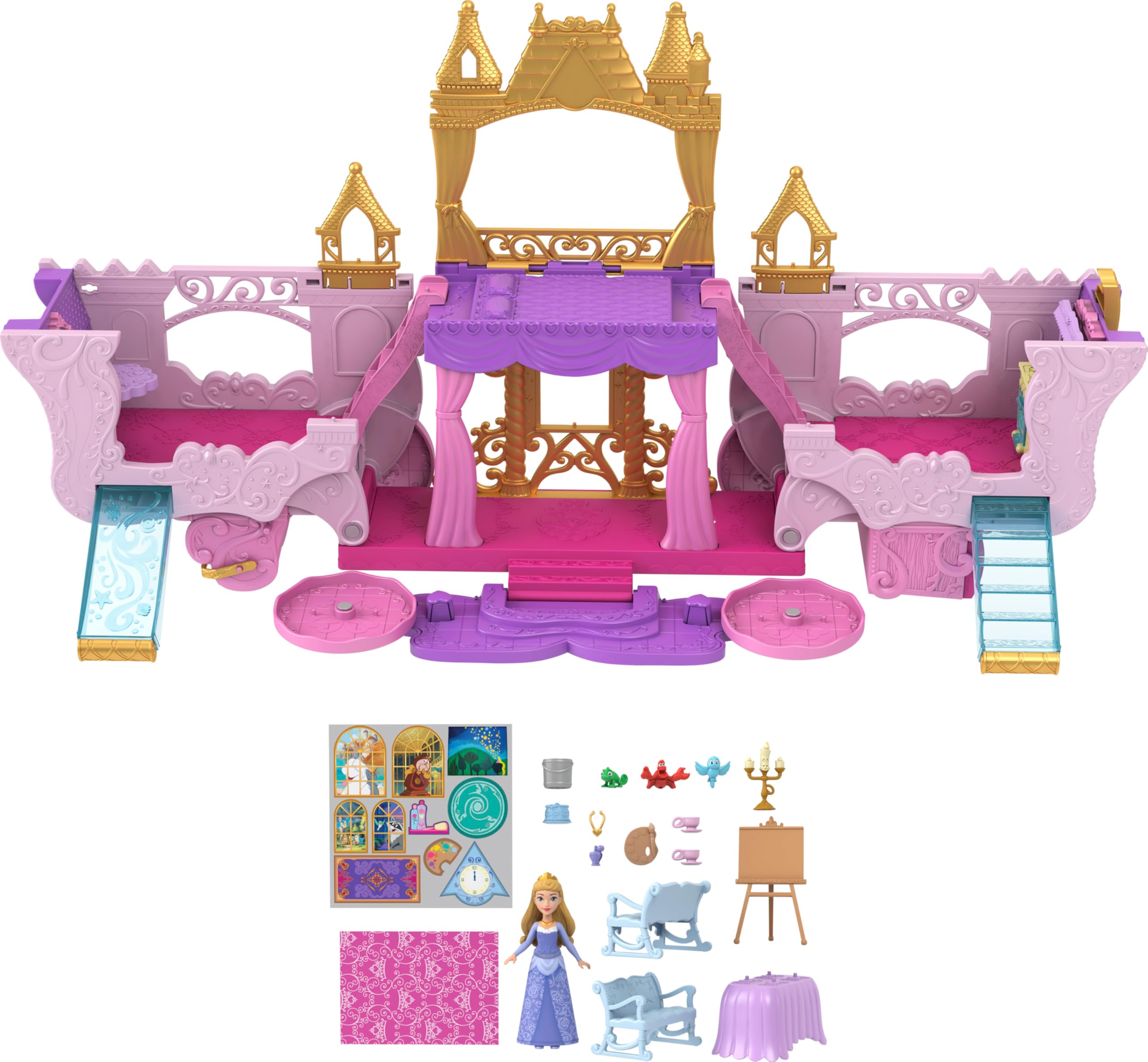 Disney Princess kitchen crafting space and art table for creative activities
