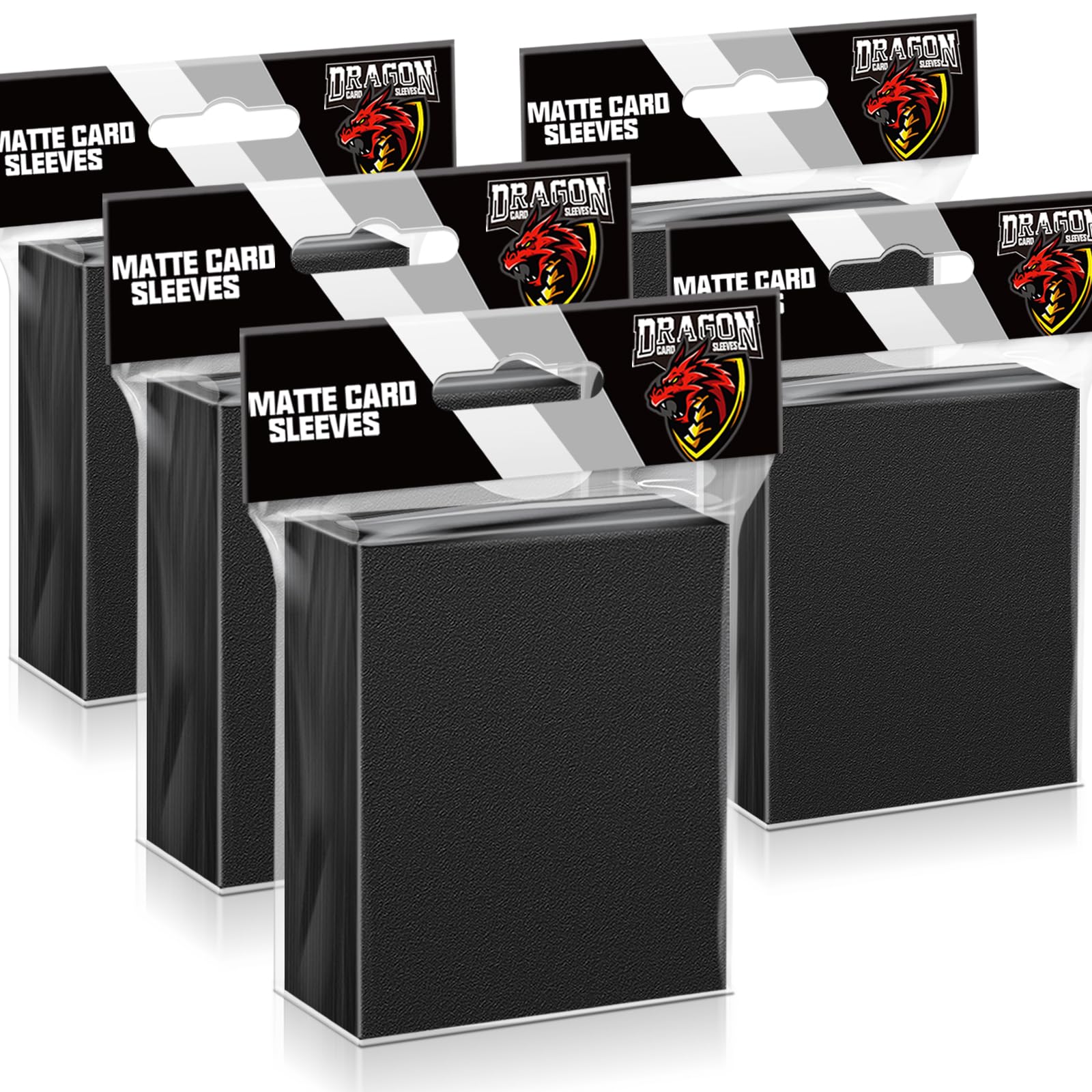 Kitoyz 500-pack black card sleeves packaging for organized storage