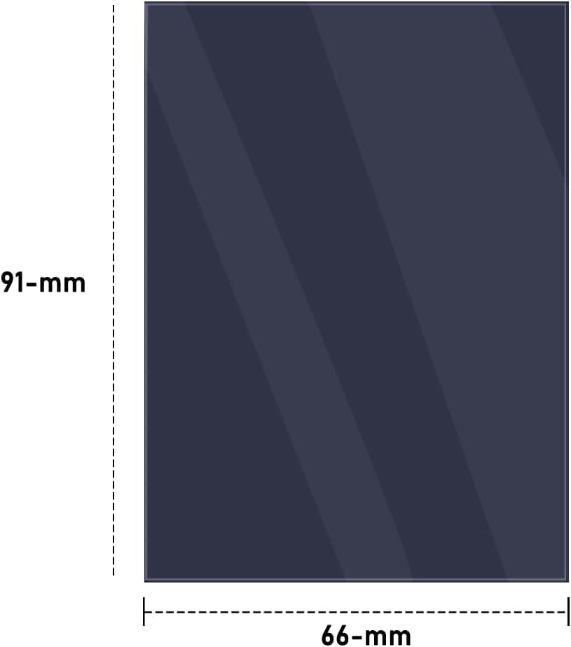Kitoyz 500-pack black card sleeves stacked for bulk protection
