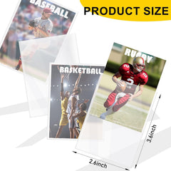 Kitoyz baseball card sleeves keep cards visible and protected from scratches during storage.