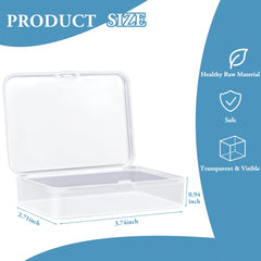 Kitoyz clear card box side view highlighting transparent design for organization