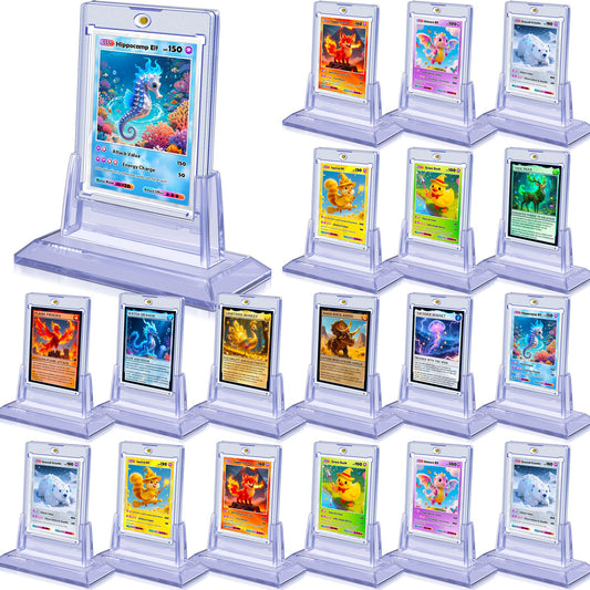 Kitoyz magnetic card holders with 24 bases for organized trading cards