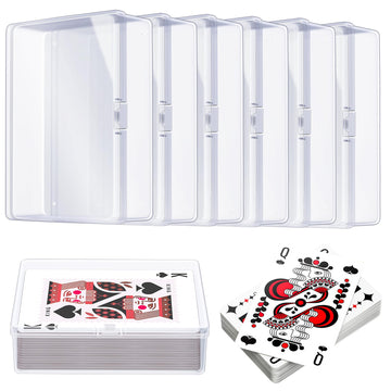 Kitoyz clear card box front view showing contents for quick deck checks