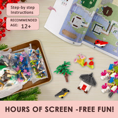Kitoyz Sakura tree house with waterfall emphasizes immersive storytelling and concentration.