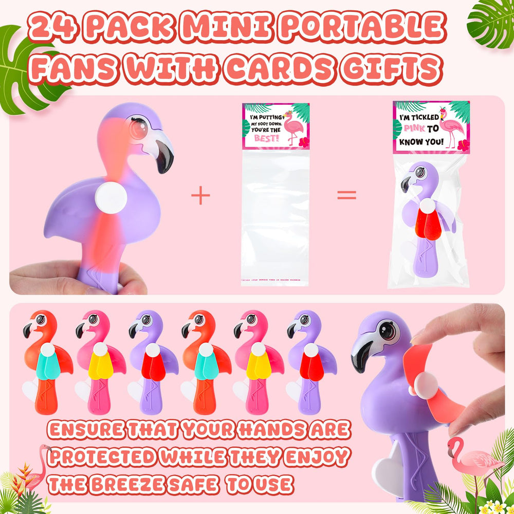 Kittmip handheld flamingo design for on-the-go cooling.