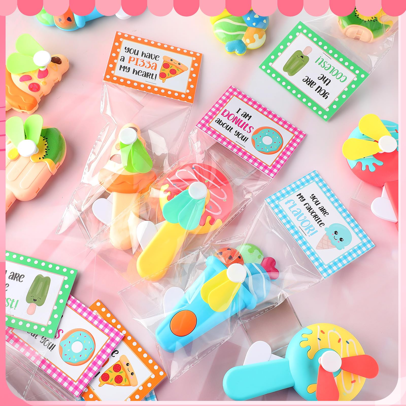 Kittmip mini handheld fans in multicolor for portable cooling.