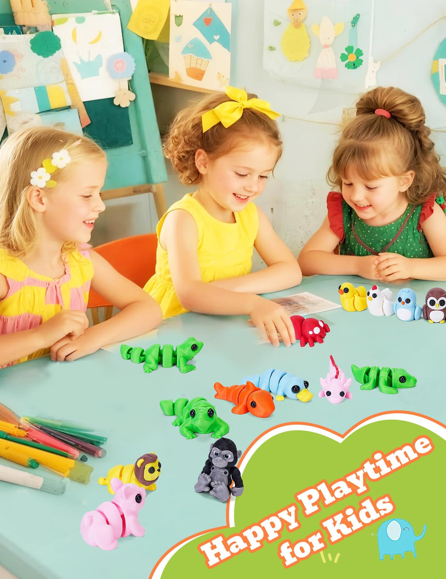 KittyCode turtle figurine with jointed design for on the go fun
