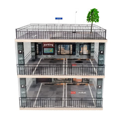 Kivcmds 1:18 display case with three tiers for model cars in a stylish setup