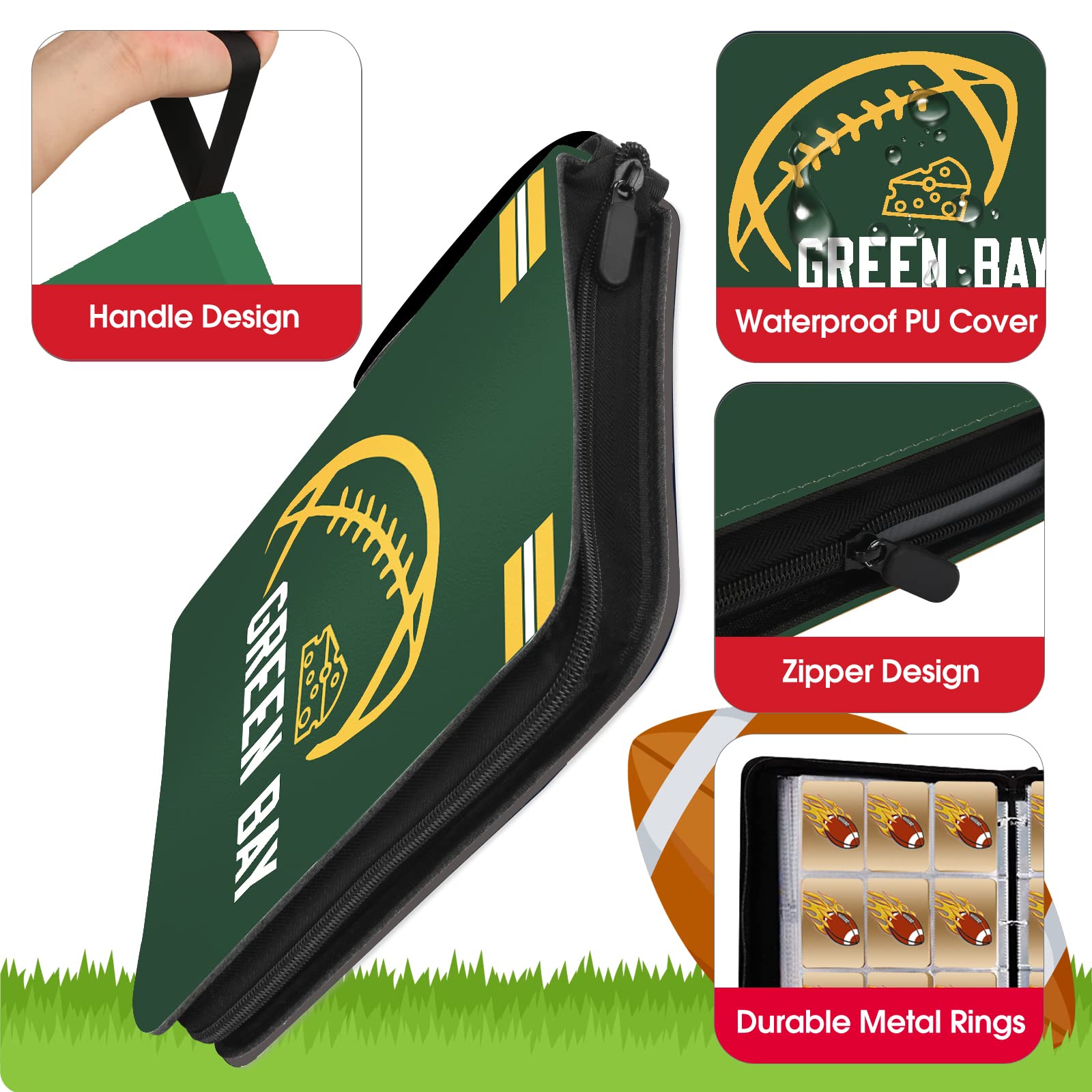 KivolFun 900-pocket interior pages for organized card storage