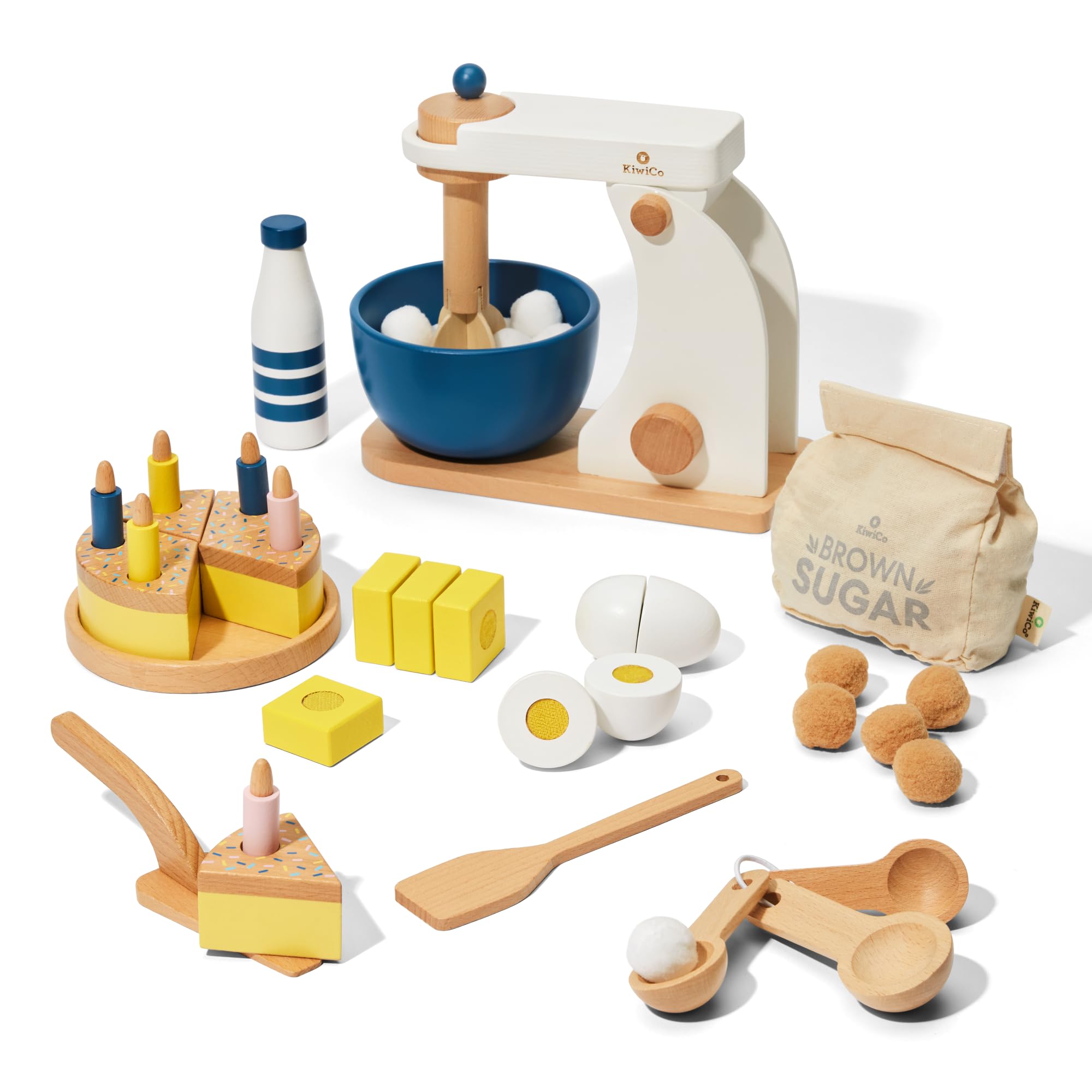 KiwiCo Bake-a-Cake stand mixer for imaginative play and early math exploration.