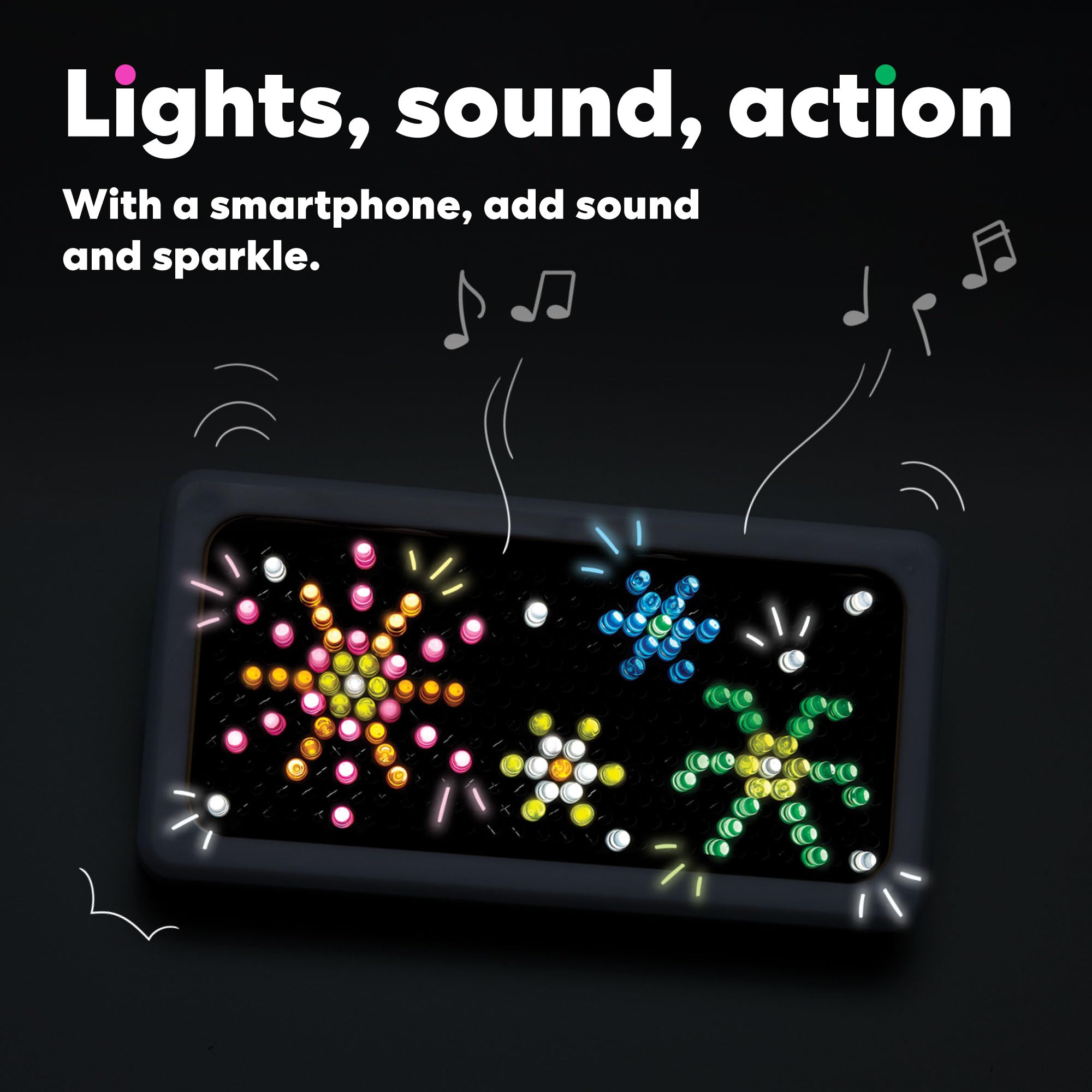 KiwiCo Pixel Art Kit pixel grid to create signs, emoji, and scenes