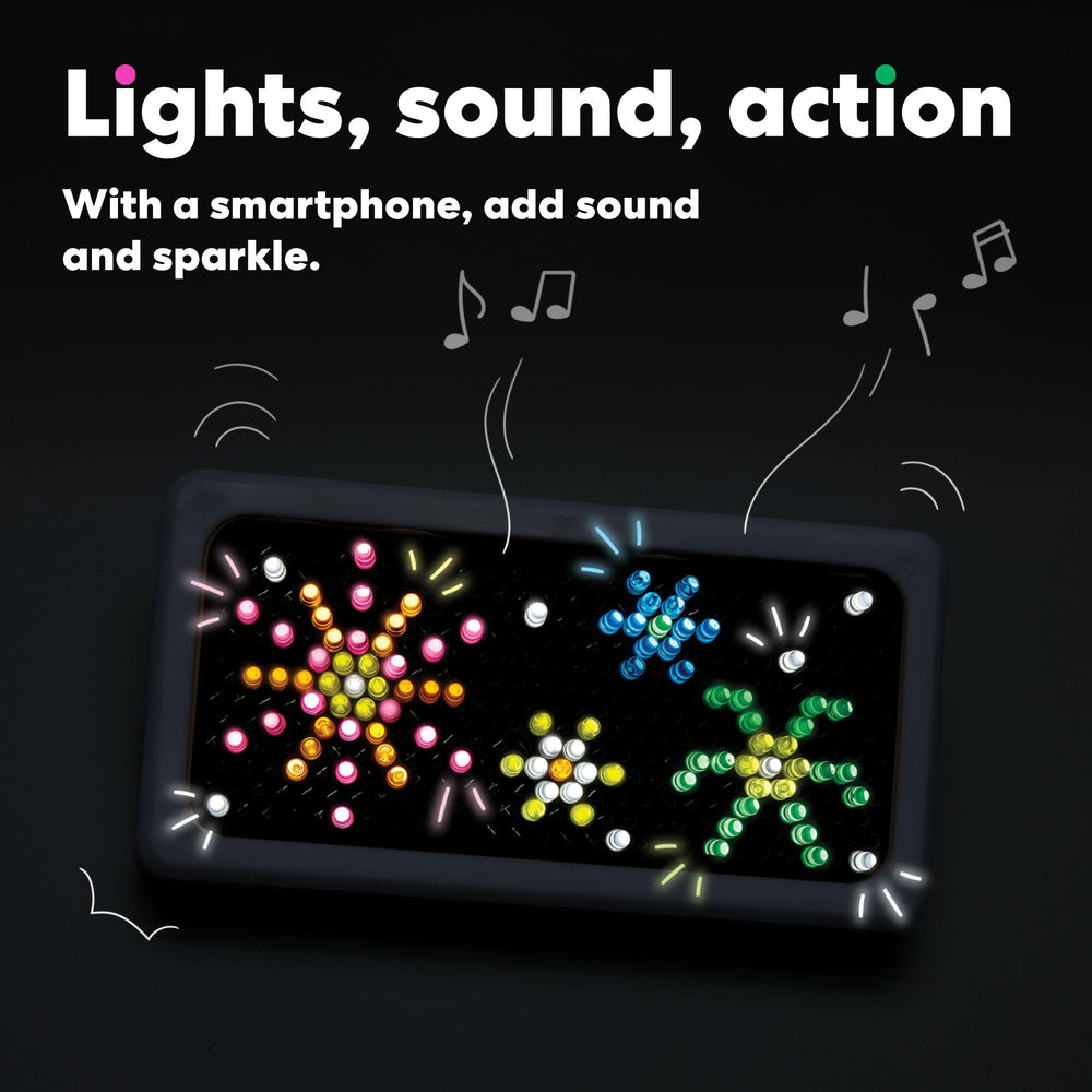 KiwiCo Pixel Art Kit pixel grid to create signs, emoji, and scenes