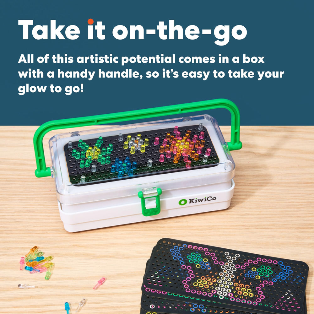 KiwiCo Pixel Art Kit smartphone compatibility adds sound and sparkle to play